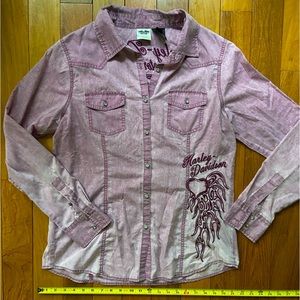 Harley-Davidson long sleeve button down